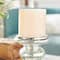 Silver Glass Traditional Candle Holder Set, 2ct.